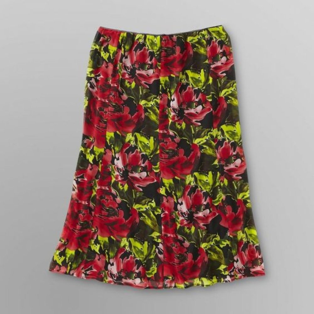 Women's Skirts Notations Floral Maxi size 1X NEW